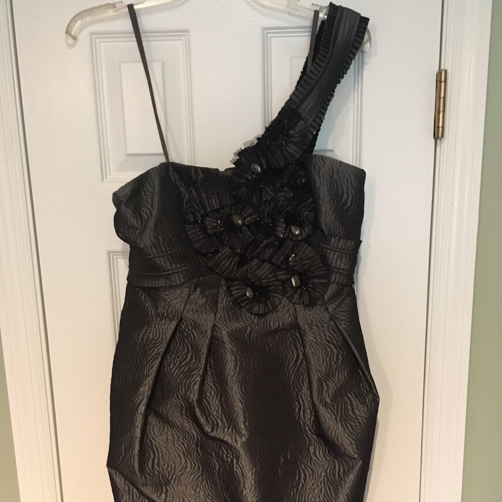 BCBG MAXAZRIA Gunmetal Dress Size 10